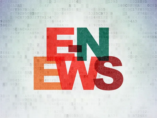 Conceito de notícias: E-news on Digital Paper background — Fotografia de Stock