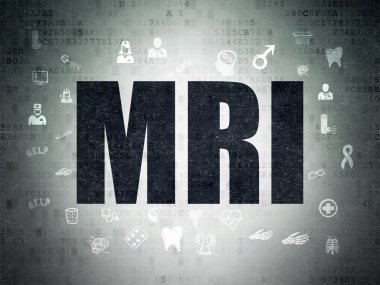 Medicine concept: MRI on Digital Paper background