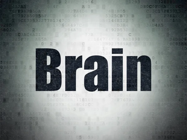 Healthcare concept: Brain on Digital Paper background — ストック写真