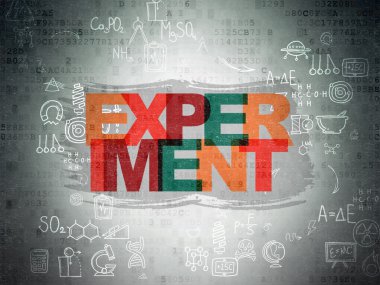 Science concept: Experiment on Digital Paper background