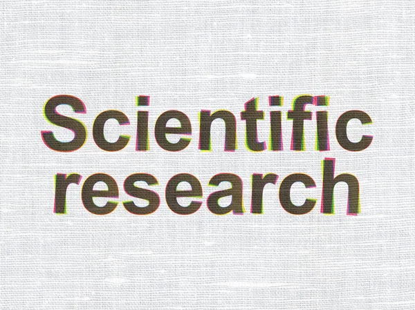 Science concept: Scientific Research on fabric texture background — Stock fotografie