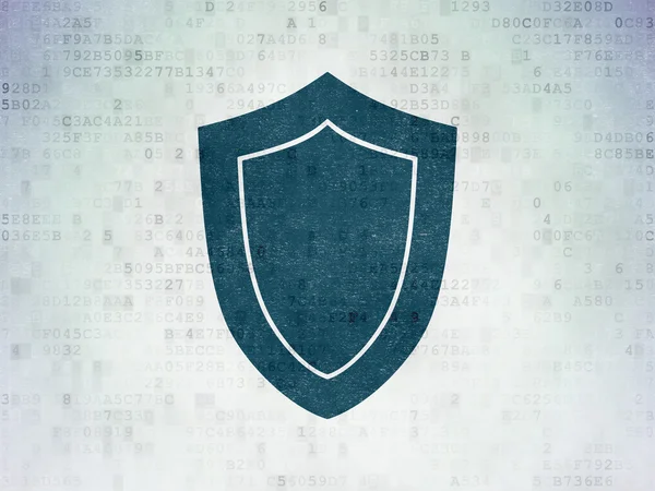 Privacy concept: Shield on Digital Paper background — Stock Photo, Image