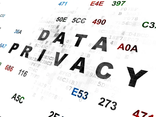 Concetto di sicurezza: privacy dei dati su sfondo digitale — Foto Stock