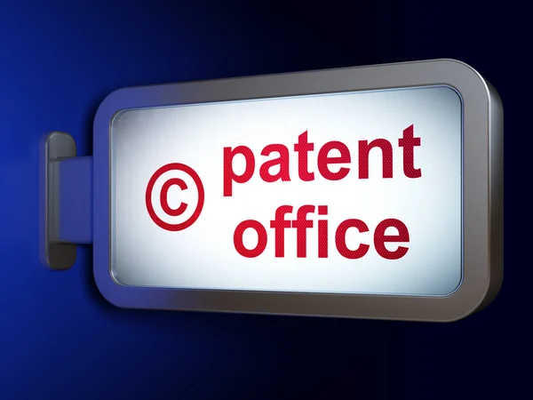 Law concept: Patent Office and Copyright on billboard background — 图库照片