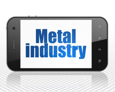 Manufacuring concept: Smartphone with Metal Industry on display