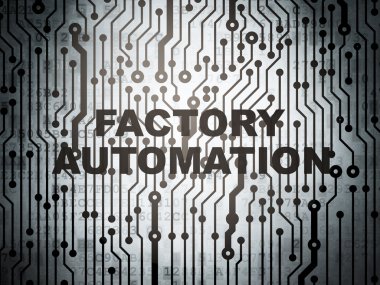 Manufacuring concept: circuit board with Factory Automation