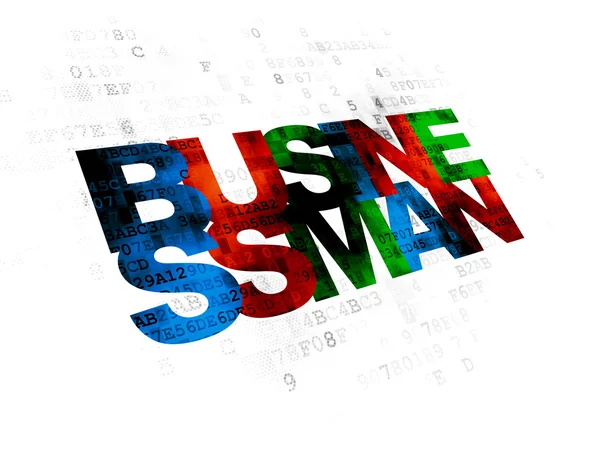 Finance concept: Businessman on Digital background — Zdjęcie stockowe