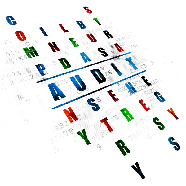 Finance concept: Audit in Crossword Puzzle — Stock Photo, Image
