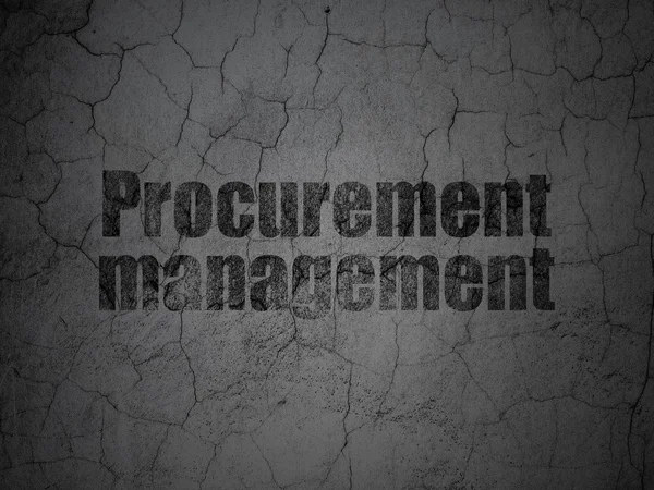 Finance concept: Procurement Management on grunge wall background — Stock Photo, Image