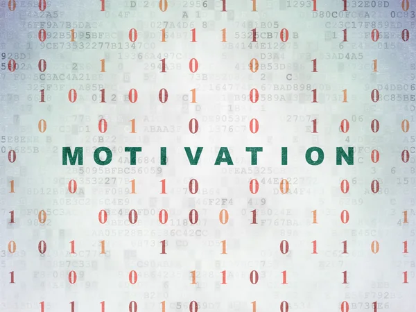 Finance concept: Motivation on Digital Paper background — Zdjęcie stockowe
