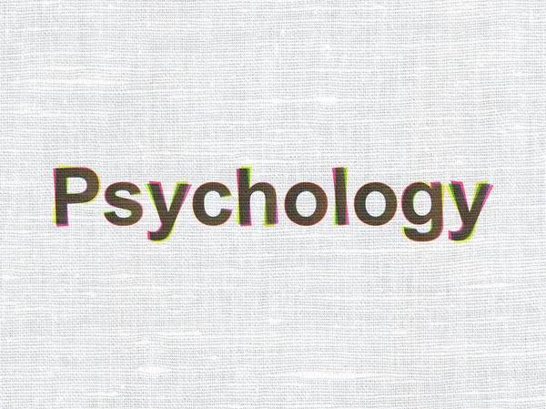 Health concept: Psychology on fabric texture background — Stock Photo, Image