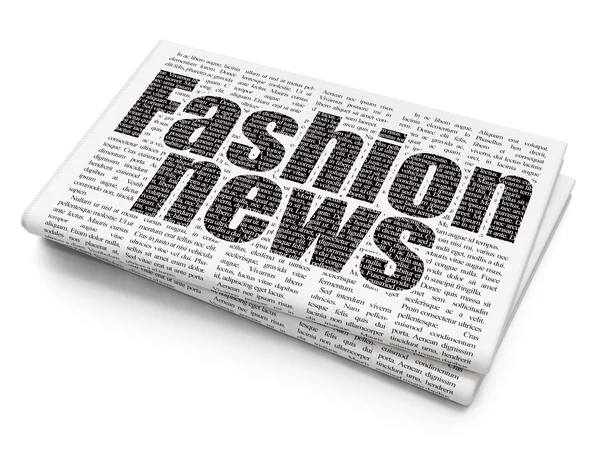 News concept: Fashion News su sfondo Giornale — Foto Stock