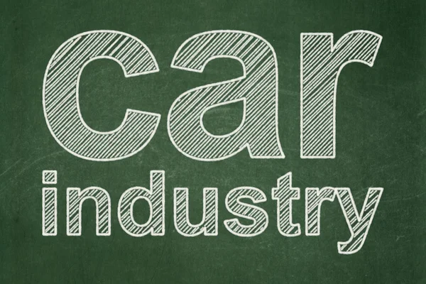 Industry concept: Car Industry on chalkboard background — Stok fotoğraf