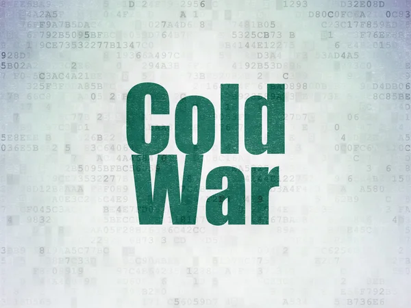 Political concept: Cold War on Digital Paper background — Stockfoto