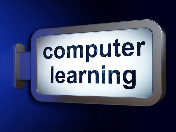 Learning concept: Computer Learning on billboard background — Stock Photo, Image