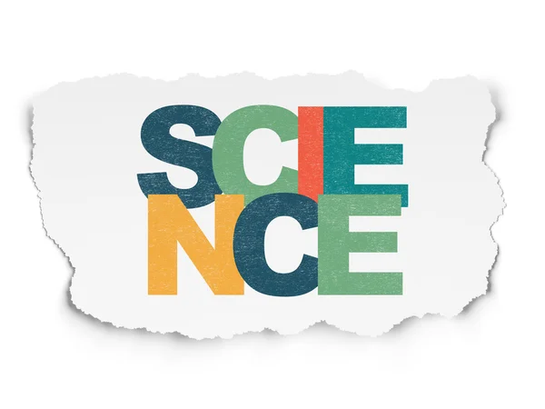 Science concept: Science on Torn Paper background — Stock Photo, Image