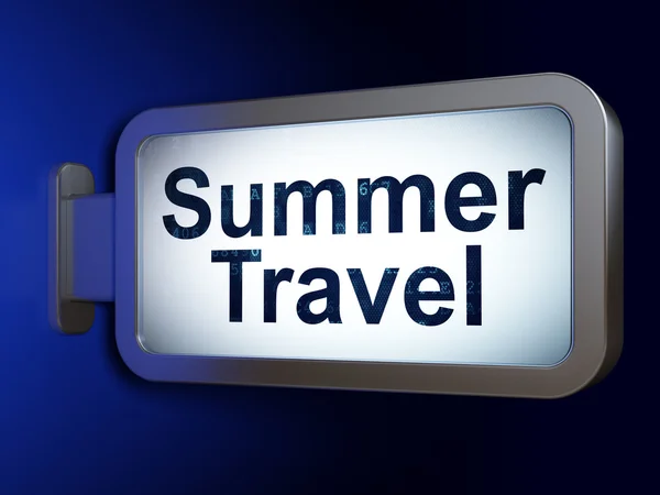 Travel concept: Summer Travel on billboard background — Stockfoto