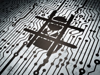 Law concept: circuit board with Criminal Freed