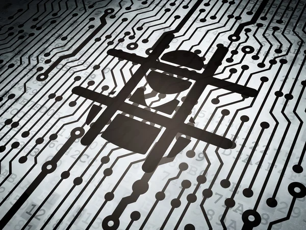 Law concept: circuit board with Criminal Freed — Stockfoto