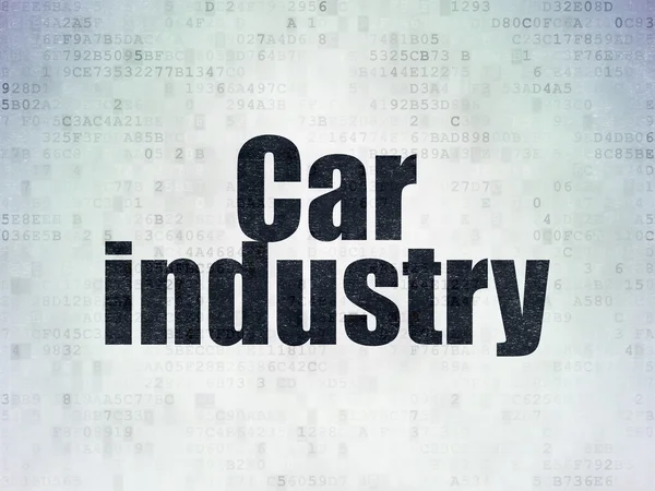 Conceito da indústria: Indústria automóvel sobre fundo de papel digital — Fotografia de Stock