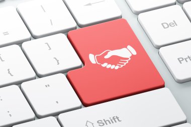 Ekonomi kavramı: bilgisayar klavye arka plan üzerinde karşılıklı