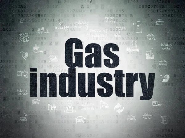 Herstellungskonzept: Gasindustrie auf digitalem Papierhintergrund — Stockfoto