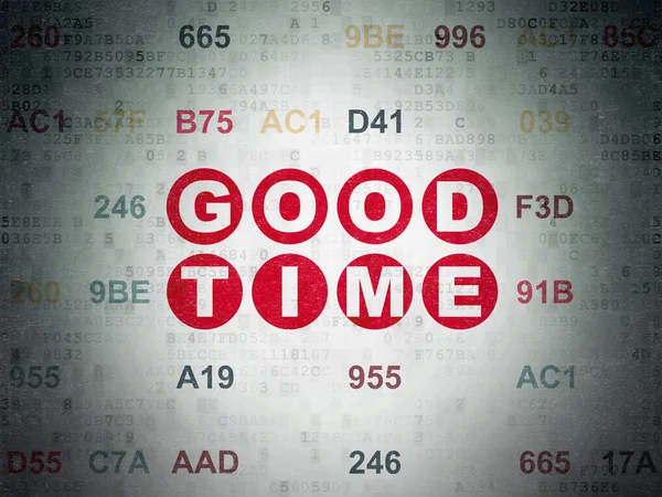 Timeline concept: Good Time on Digital Paper background — Stock fotografie