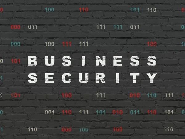 Bescherming concept: Business Security op muur achtergrond — Stockfoto