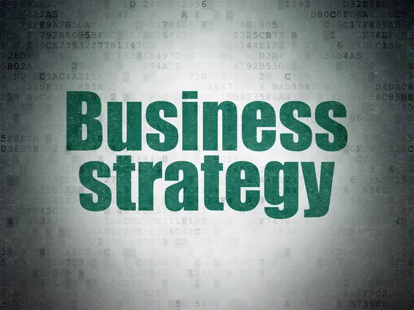 Business concept: Business Strategy on Digital Paper background — Φωτογραφία Αρχείου