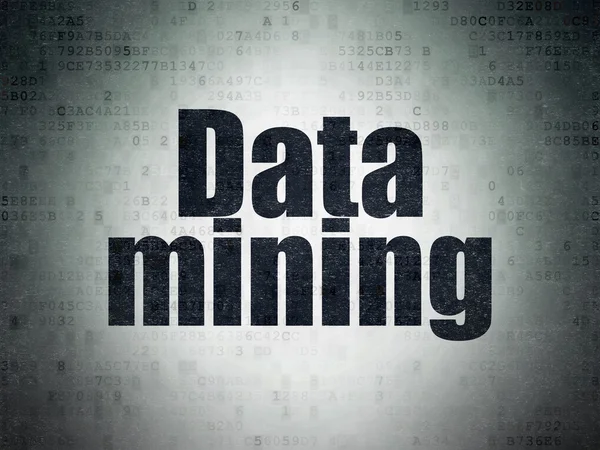 Information concept: Data Mining on Digital Paper background — Stockfoto