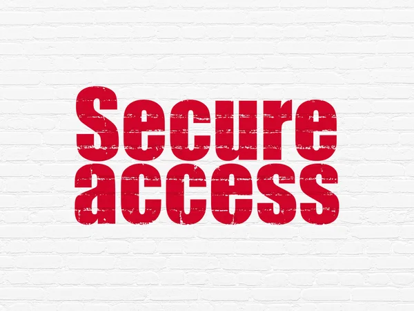 Security concept: Secure Access on wall background — Stock Photo, Image