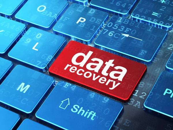 Information concept: Data Recovery on computer keyboard background — Stock Photo, Image