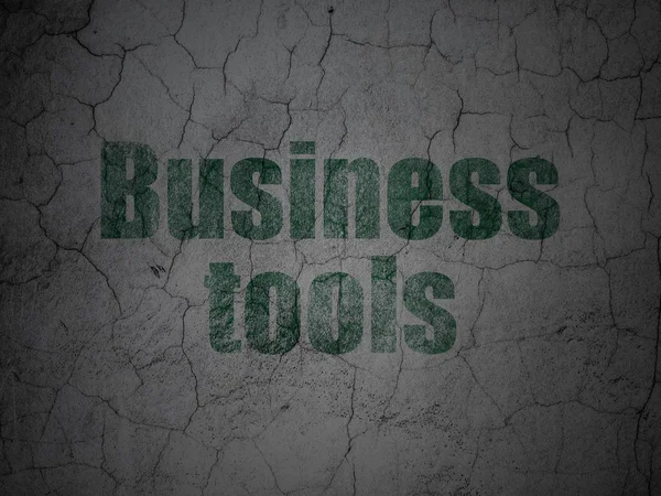 Business concept: Business Tools su sfondo grunge wall — Foto Stock