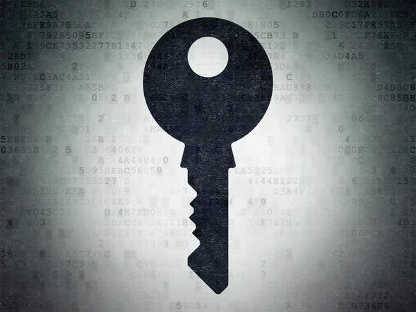 Privacy concept: Key on Digital Paper background — Stock Photo, Image