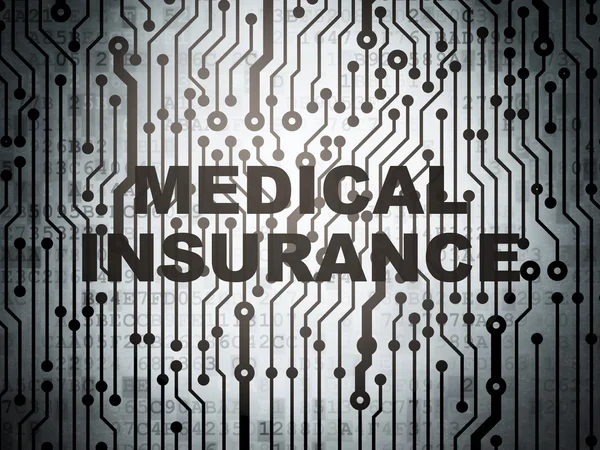 Versicherungskonzept: Leiterplatte mit Krankenversicherung — Stockfoto