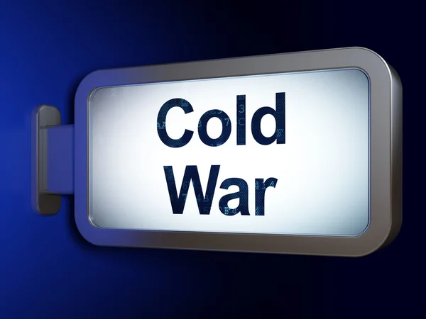 Conceito político: Guerra fria no fundo do outdoor — Fotografia de Stock