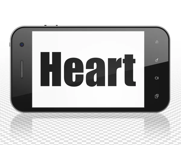 Medicine concept: Smartphone with Heart on display — Stock fotografie