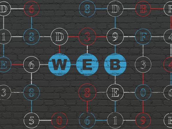 Web Tasarım: Web üzerinde duvar arka plan — Stok fotoğraf