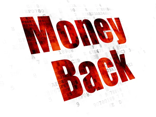 Business concept: Money Back on Digital background — Stock Photo, Image