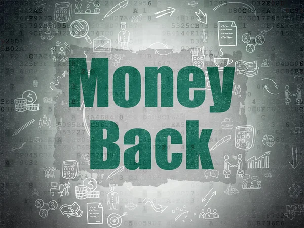 Finance concept: Money Back on Digital Paper background — 图库照片