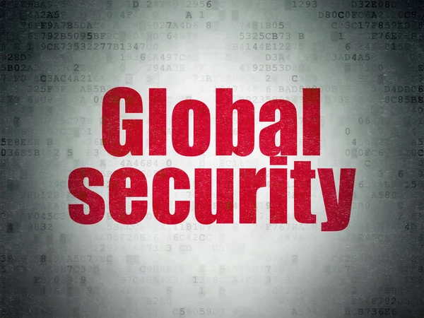 Safety concept: Global Security on Digital Paper background — Stock fotografie