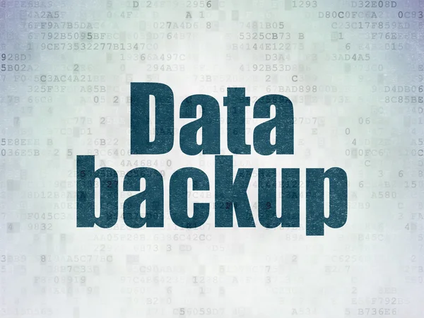 Information concept: Data Backup on Digital Paper background