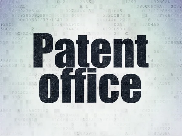 Concepto de derecho: Oficina de Patentes sobre el Libro Digital — Foto de Stock