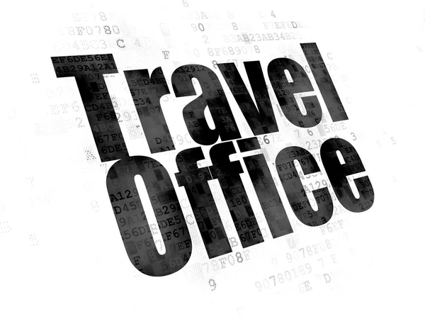 Conceito de turismo: Travel Office on Digital background — Fotografia de Stock