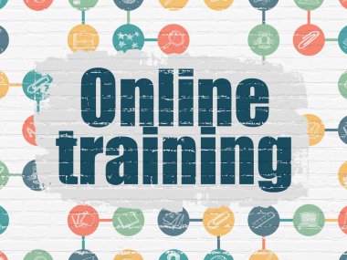 Eğitim kavramı: duvar zemin üzerine eğitim online