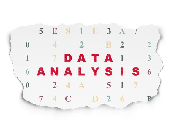 Konsep data: Analisis data pada Latar Belakang Kertas Terkoyak — Stok Foto