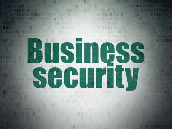 Privacy concept: Business Security on Digital Paper background