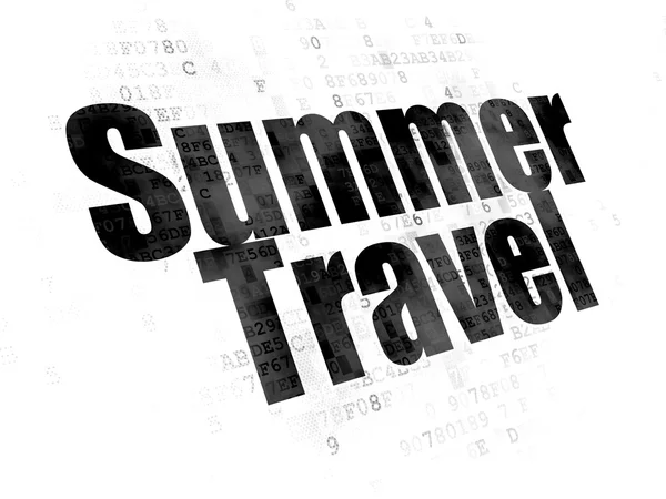 Vacation concept: Summer Travel on Digital background — Stockfoto