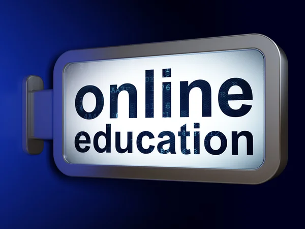 Learning concept: Online Education on billboard background — Stock Photo, Image