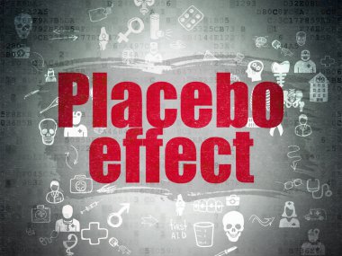 Health concept: Placebo Effect on Digital Paper background